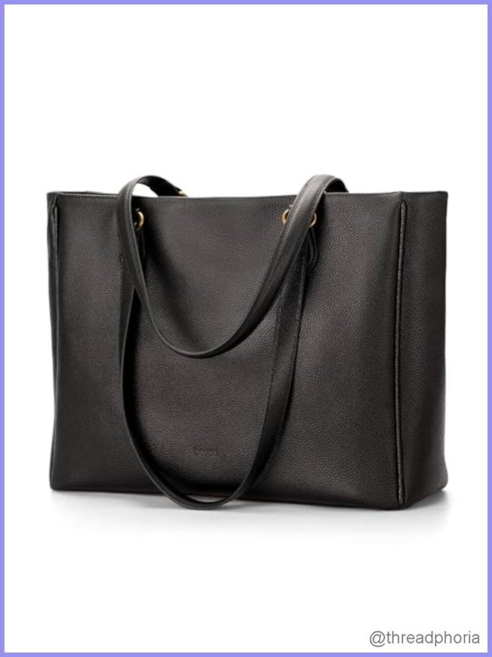 Genuine Leather Tote Bag Fits 15.6" Laptop Work Purse